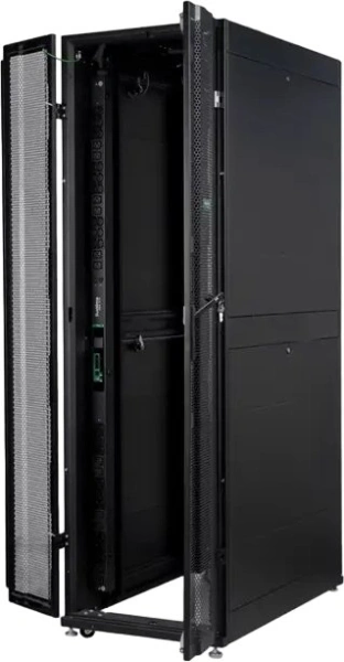 Шкаф серверный Systeme Electriс (UR3150) напольный 42U 750x1070мм пер.дв.перфор. 4 бок.пан. 1800кг ч