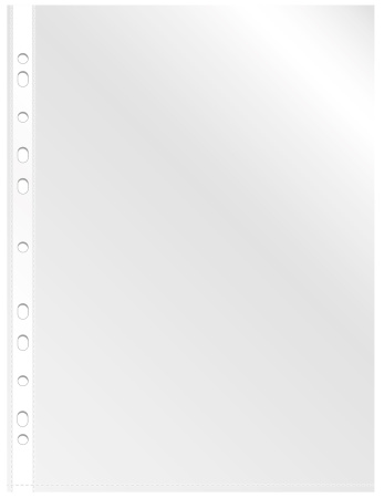 Папка-вкладыш Бюрократ Стандарт -013BT2 глянцевые А4+ 25мкм (упак.:100шт)