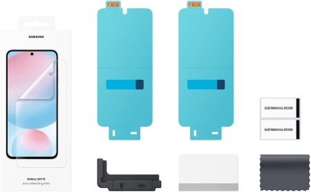 Защитная пленка для экрана Samsung прозрачный для Samsung Galaxy S24 FE прозрачная 2шт. (EF-US721CTEGRU)