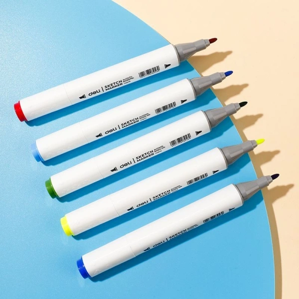 Набор маркеров для скетчинга Deli E70803-60 Color Emotion 11мм 150мм трехгр. двойной пиш. наконечник