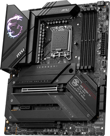 Материнская плата MSI MPG Z790 CARBON WIFI Soc-1700 Intel Z790 4xDDR5 ATX AC`97 8ch(7.1) 2.5Gg RAID+HDMI