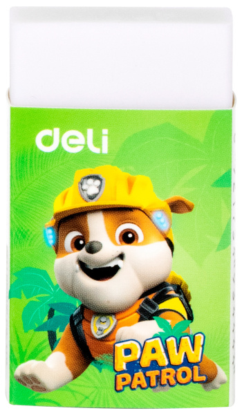 Ластик Deli Paw Patrol EH308 45х25х12мм ПВХ ассорти картонный дисплей (1шт)