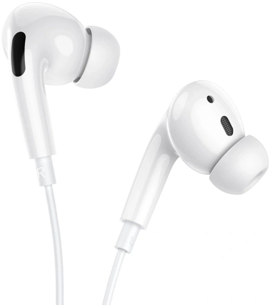 Гарнитура вкладыши Hoco M1 Pro 1.2м белый проводные