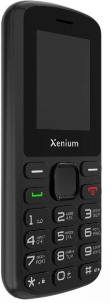 Мобильный телефон XENIUM X170 черный моноблок 2Sim 1.77" 128x160 Nucleus GSM900/1800 MP3 FM microSD max32Gb