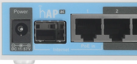 Роутер беспроводной MikroTik hAP ac (RB962UIGS-5HACT2HNT) AC1750 10/100/1000BASE-TX/SFP белый