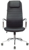 Кресло руководителя Бюрократ KB-9N/ECO черный эко.кожа с подголов. крестов. металл хром