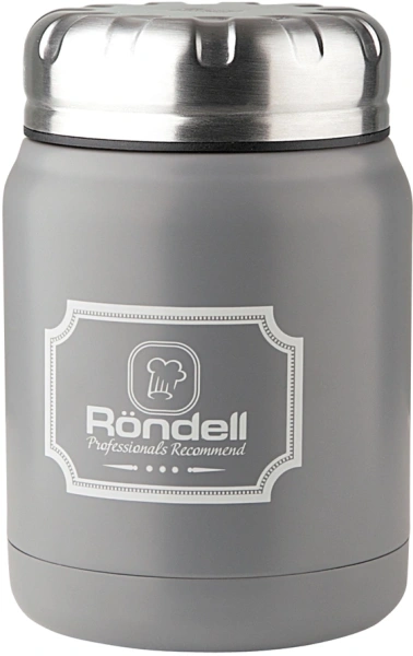 Термос для еды Rondell Picnic RDS-943 0.5л. серый картонная коробка
