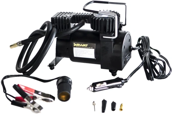 Автомобильный компрессор Swat SWT-206 60л/мин шланг 1м