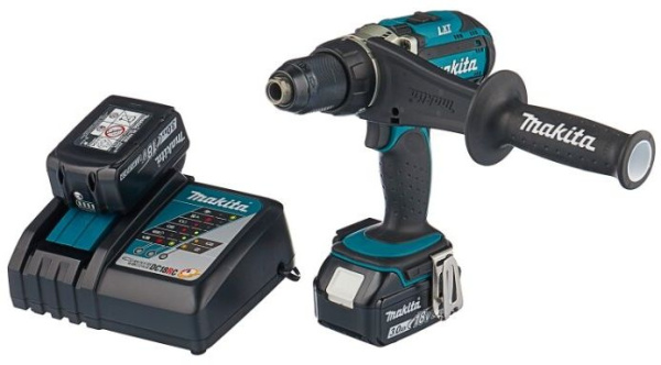 Дрель-шуруповерт Makita DDF451RFE 18Вт аккум. патрон:быстрозажимной (кейс в комплекте)