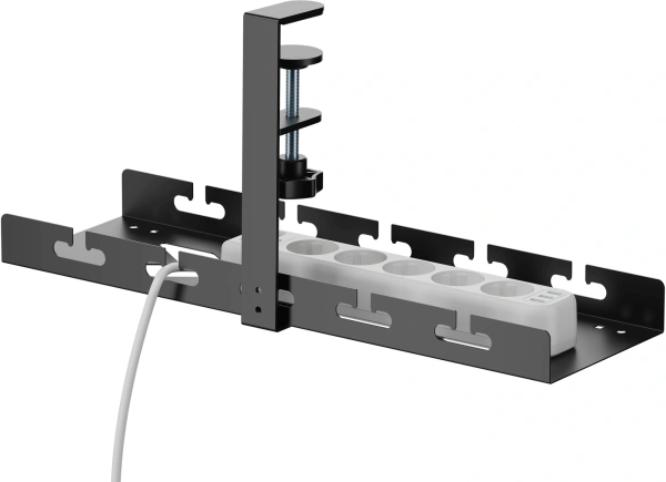 Кабель-канал Cactus CS-CM-400-1BK для столов 40x12.9x19см черный