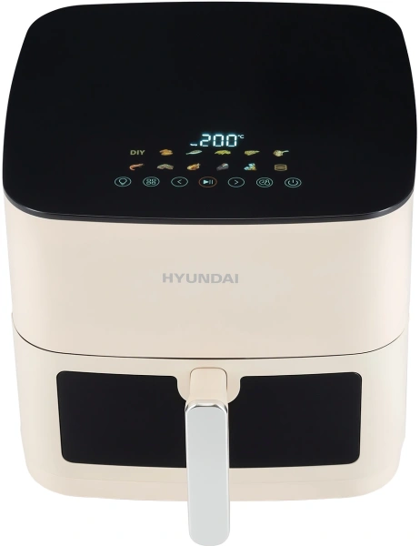 Аэрогриль Hyundai HYF-9086 2000Вт сливочный/черный