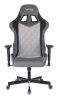 Кресло игровое Zombie VIKING 7 KNIGHT Fabric серый Loft ромбик текстиль/эко.кожа с подголов. крестов. металл
