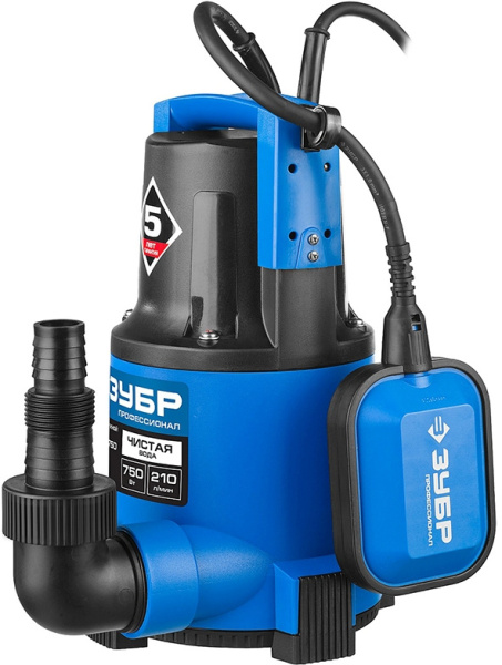 Насос дренажный Зубр НПЧ-Т3-750 750Вт 12600л/час