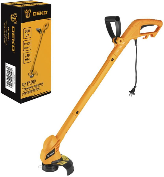 Триммер электрический Deko DKTR500 500Вт неразбор.штан. реж.эл.:леска