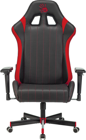 Кресло игровое A4Tech Bloody GC-990 черный/красный эко.кожа крестов. металл