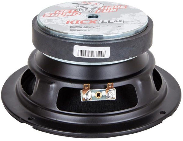 Колонки автомобильные Kicx LL6.5 VER.2 (без решетки) 300Вт 95дБ 4Ом 16.5см (6 1/2дюйм) (ком.:2кол.) широкополосные однополосные