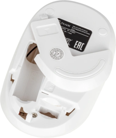 Мышь Оклик 505MW белый оптическая (1000dpi) беспроводная USB для ноутбука (3but)