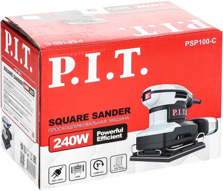 Вибро шлифовальная машина P.I.T. PSP100-C 240Вт