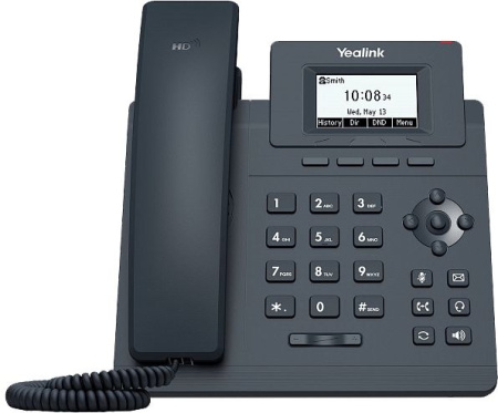 Телефон IP Yealink SIP-T30P без блока питания черный (SIP-T30P WITHOUT PSU)