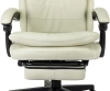 Кресло руководителя Бюрократ T-9950MSG-F слоновая кость эко.кожа крестов. пластик подст.для ног