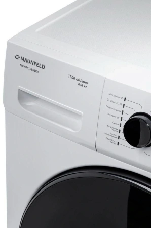 Стиральная машина Maunfeld MFWM1586WH класс: A загр.фронтальная макс.:8кг (с сушкой) белый инвертер
