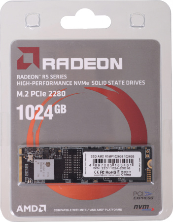 Накопитель SSD AMD PCI-E 3.0 x4 1Tb R5MP1024G8 Radeon M.2 2280