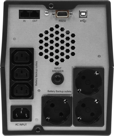 Источник бесперебойного питания Smartwatt UNI PRO LCD 1000 700Вт 1000ВА черный