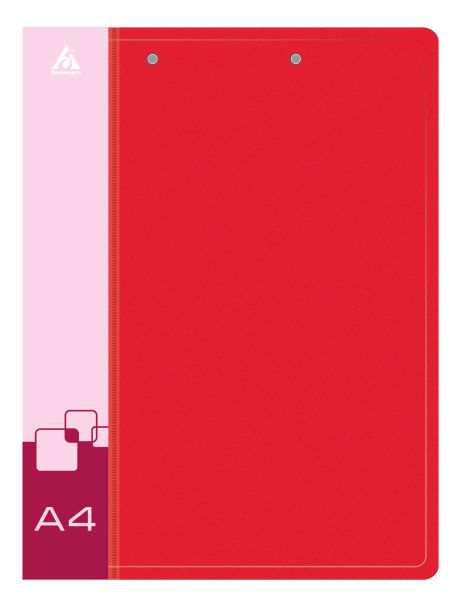 Папка метал.зажим/верх.приж Бюрократ -PZ07D+C A4 пластик 0.7мм торц.карм с бум. встав ассорти