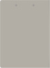 Папка клип-борд Бюрократ -PD602GREY A4 пластик 1.2мм серый с крышкой