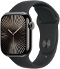 Смарт-часы Apple Watch Series 10 A2997 42мм OLED корп.черный Sport Band рем.черный разм.брасл.:150-200мм (MWWF3LW/A)