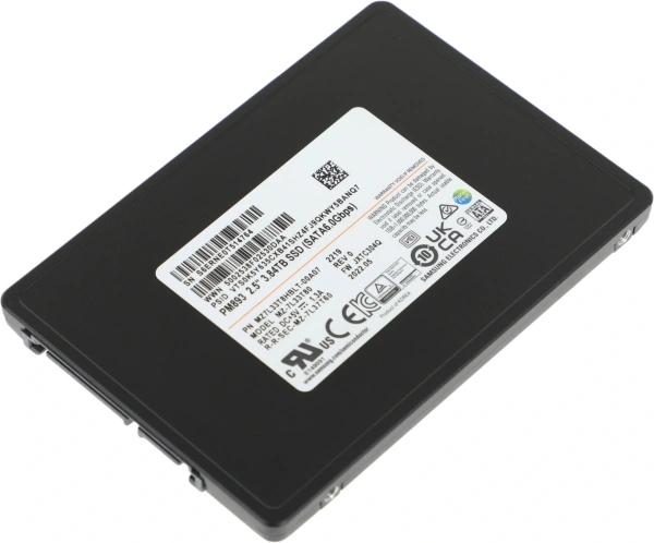 Накопитель SSD Samsung SATA-III 3.84TB MZ7L33T8HBLT-00A07 PM893 2.5" 1 DWPD OEM