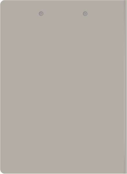 Папка клип-борд Бюрократ -PD602GREY A4 пластик 1.2мм серый с крышкой