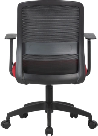 Кресло Cactus CS-MC333-BKRD черный сиденье темно-красный сетка/ткань низк.спин. крестов. пластик пластик черный