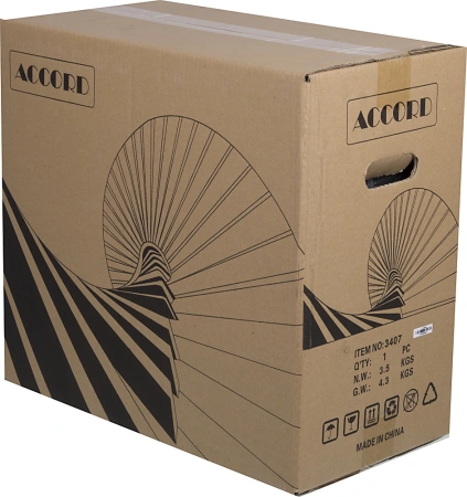 Корпус Accord 3407 черный без БП ATX 8x120mm 2xUSB2.0 1xUSB3.0 audio bott PSU