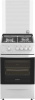 Плита Газовая Darina 1D1 GM 241 008 W белый/черный (стеклянная крышка) реш.чугун