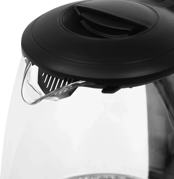 Чайник электрический Vitek VT-1173 1.7л. 2200Вт прозрачный/черный корпус: стекло