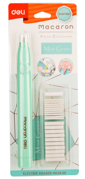 Ластик Deli EH02800 Macaron 178х17х18мм ассорти блистер