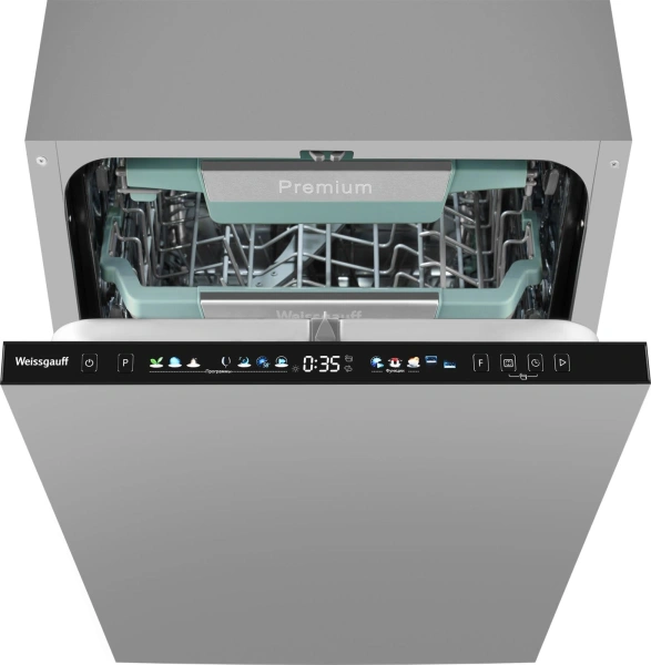 Посудомоечная машина встраив. Weissgauff BDW 4160 Real Touch DC Inverter Timer Floor 2100Вт узкая