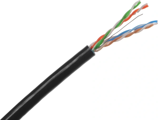 Кабель информ. NTSS (NTSS-OUT-FTP4-5Е-PE-BL) кат.5E F/UTP 4X2X24AWG PE внеш. 305м черный