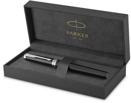Ручка перьев. Parker Ingenuity Core F570 (2181994) Black СT F ст.нерж. подар.кор.