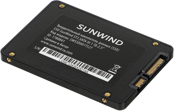 Накопитель SSD SunWind SATA III 1Tb SWSSD001TS2T ST3 2.5"