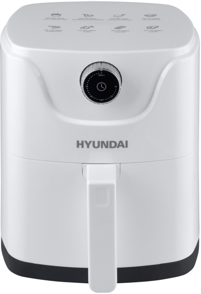 Аэрогриль Hyundai HYF-2052 1000Вт белый/серебристый