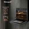 Духовой шкаф Электрический Weissgauff EOM 741 PDB Black Edition черный