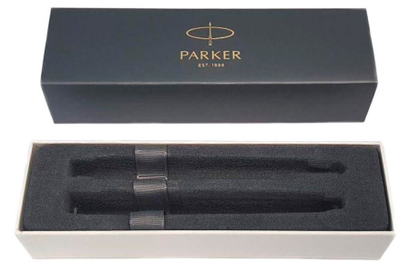 Набор ручек Parker Sonnet (CW2093259) LaqBlack CT M подар.кор. ручка роллер, ручка шариковая