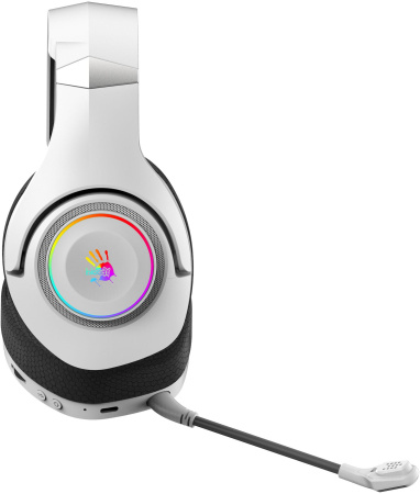 Наушники с микрофоном A4Tech Bloody GR270 белый 1.5м мониторные BT/Radio (GR270)