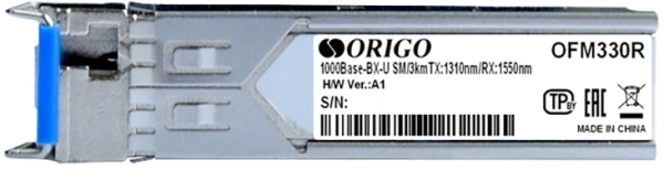 Трансивер Origo OFM330R/3KM оптич. SFP SM simplex Tx:1310нм Rx:1550нм до 3км (OFM330R/3KM/A1A)