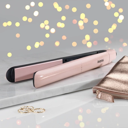 Выпрямитель Babyliss 2498PRE розовый макс.темп.:230С