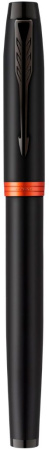 Ручка роллер Parker IM Vibrant Rings T315 (CW2172945) Flame Orange PVD F черн. черн. подар.кор.