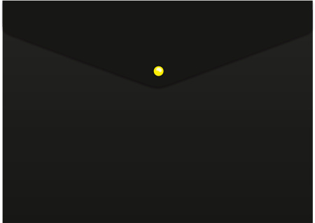 Конверт на кнопке Бюрократ Black Opal BLPK803A4/1 A4 пластик 0.18мм черный (упак.:4шт)