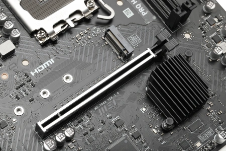 Материнская плата MSI PRO H610M-E Soc-1700 Intel H610 2xDDR5 mATX AC`97 8ch(7.1) GbLAN+VGA+HDMI